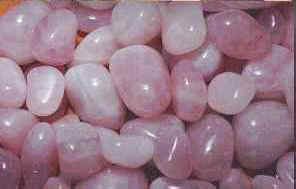 quartzo rosa - pedra polida
