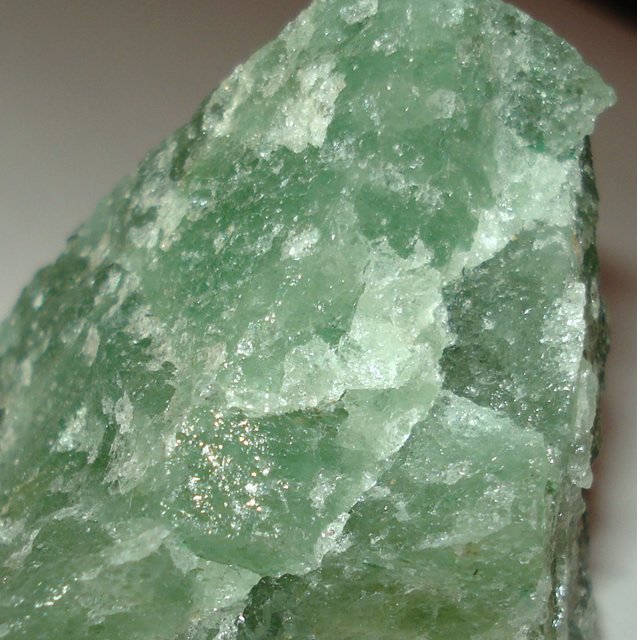 quartzo verde bruto