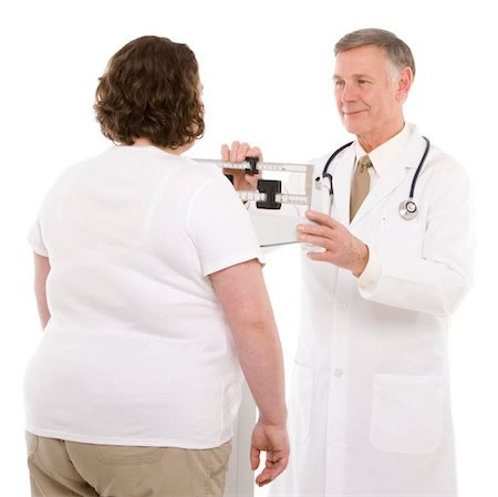 Obesidade tirando peso de paciente