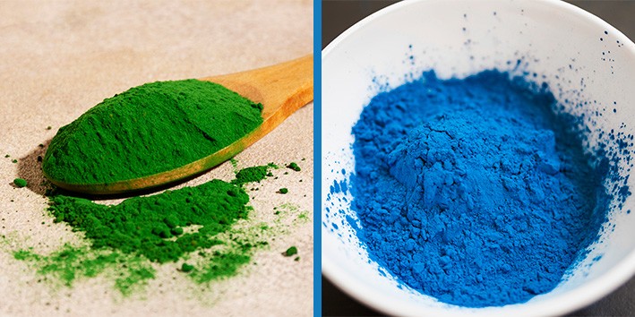 Spirulina em po azul em po como tomar